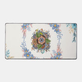 Douce Calme – Harmonie Florale Aquarelle Sarcelle (Recto)