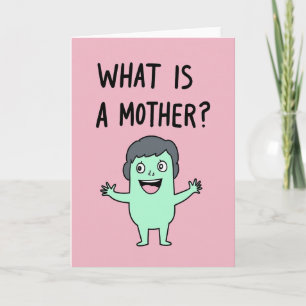 Douce Carte d'Art de Mère Qu'Est-Ce Que
