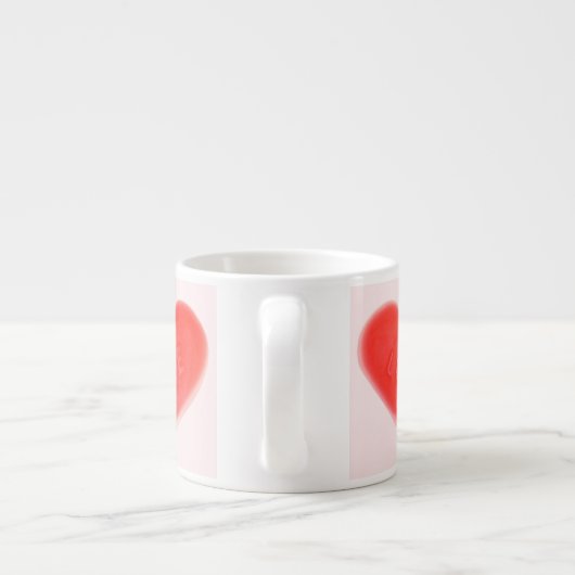 Douce Coeur rose espresso mug (Dos)