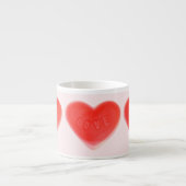 Douce Coeur rose espresso mug (Devant)