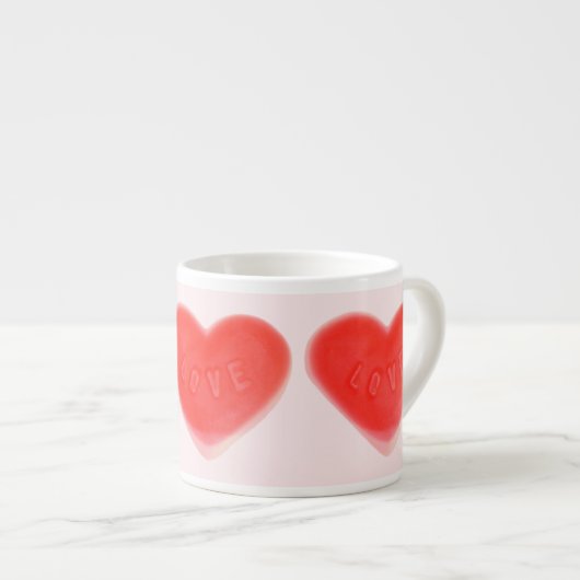 Douce Coeur rose espresso mug (Devant droit)