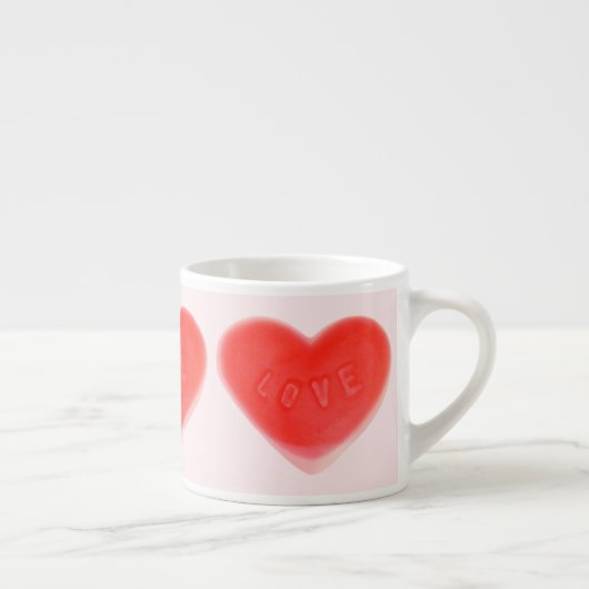 Douce Coeur rose espresso mug (Droite)