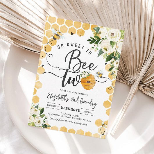 Douce comme une abeille pour les 2 ans, Invitation