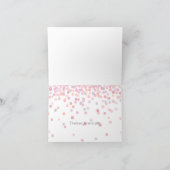 Douce Eau Rose Aquarelle Confettis Points Merci (Intérieur)