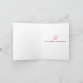 Douce Éléphant Rose Bébé Merci (Intérieur)