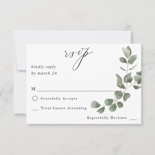 Douce Eucalyptus sans réponse de repas (Devant)
