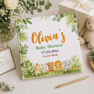 Douce Fête de Naissance Safari Aquarelle Végétatio