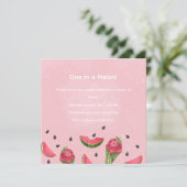 Douce Glace à la Pastèque d'Été Invitation d'Anniv (Debout devant)
