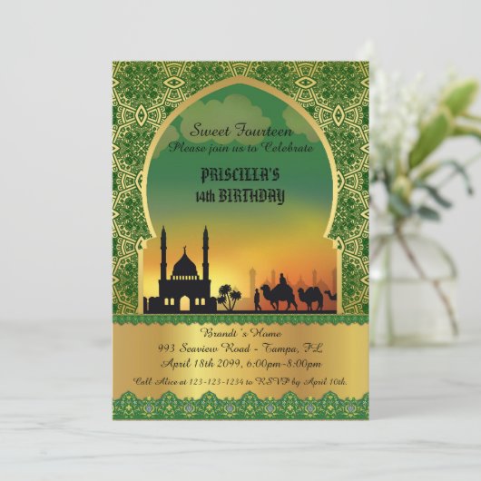 Douce invitation à 14 ans, soirée arabe (Debout devant)