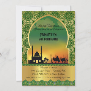 Douce invitation à 14 ans, soirée arabe