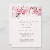 Douce Invitation de Brunch pour Mariage Editable F (Devant)