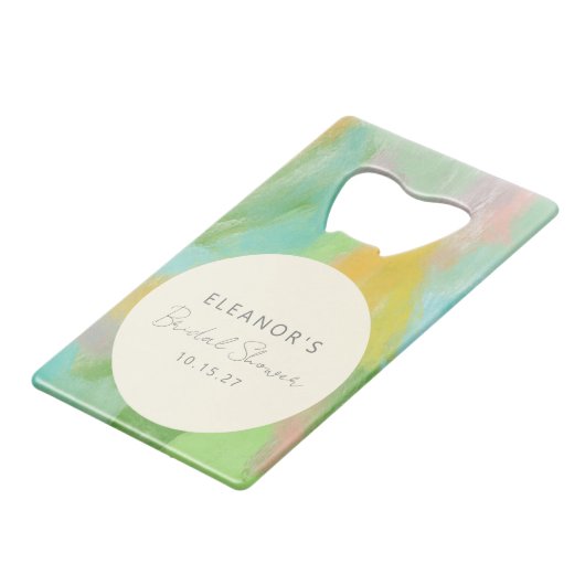 Douce Mariage Aquarelle Abstraite Personnalisée Co (Devant Angle)