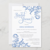 Douce Mariage sous la pluie de Fleurs Invitation F (Devant)