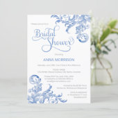 Douce Mariage sous la pluie de Fleurs Invitation F (Debout devant)