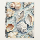 Douce Mer Côtière Bleue Aquarelle (Devant)