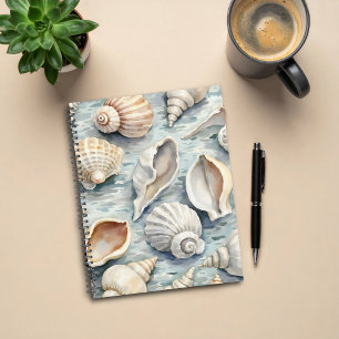 Douce Mer Côtière Bleue Aquarelle