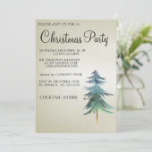 Douce, Moderne, Cool, Invitation de sapin de Noël (Debout devant)