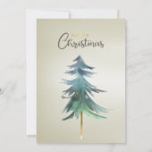 Douce, Moderne, Cool, Invitation de sapin de Noël (Dos)