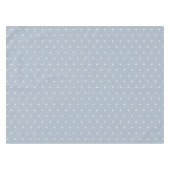 Douce Nappe Vintage à pois Bleu Blanc (Devant (Horizontal))