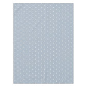 Douce Nappe Vintage à pois Bleu Blanc (Devant)