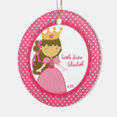Douce Princesse Petit Soeur Ornement de Noël (Gauche)