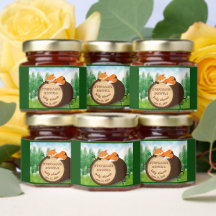 Douce Renardeau de Bois Rustique Baby Shower