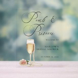 Douce soirée de mariage aux perles aquarelles et P