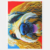 Douce, Très Grande, Couverture En Toison. Goldendo (Devant)