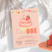 Douce UNE, invitation cupcake pour la fête du 1er 