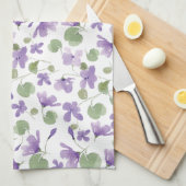Douce Violets Serviette de cuisine (Quart Plié)