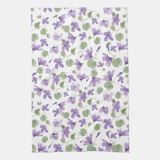 Douce Violets Serviette de cuisine (Vertical)