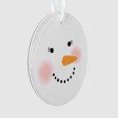 Douce Visage de Neige Noël Souvenir Hiver (devant)