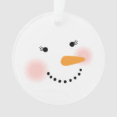 Douce Visage de Neige Noël Souvenir Hiver (devant)