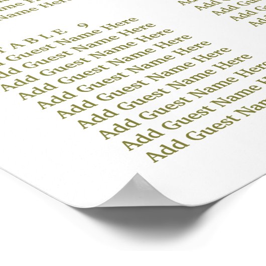 Doucement romantique | Tableau de sièges Mariages (Coin)