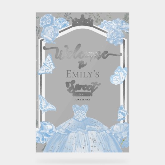 Douceur acrylique 16 Affiche de bienvenue | Robe b (Recto)