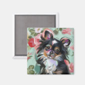 'Douceur' Chihuahua chien aimant art (Recto/Verso)