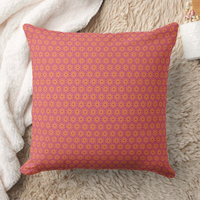 Douceur En Motif Rose Jeter Oreiller (Couverture)