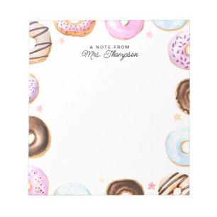 Douceur mignonne Donuts Une note du Bloc-notes de 