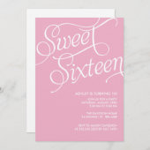 Douceur rose officielle 16 invitations (Devant / Derrière)