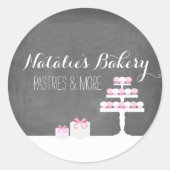 Douceur Traitements Chalkboard Boulangerie Sticker (Devant)