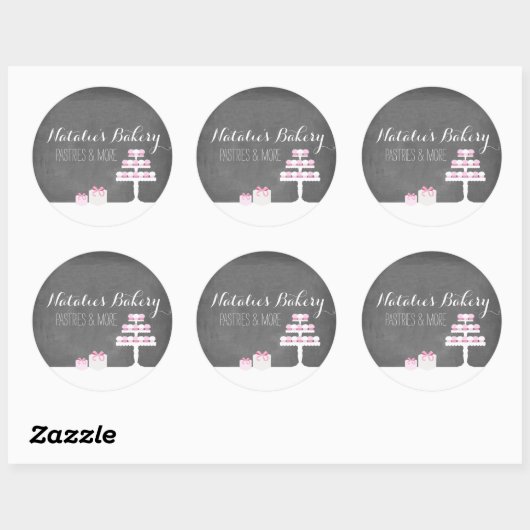 Douceur Traitements Chalkboard Boulangerie Sticker (Feuille)