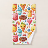 Douceurs gaies et amusantes (Serviette à main)