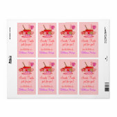 Douceurs Grands Étiquettes (Feuille entière)