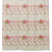 douche à rideau rose victorien rideau (Devant)