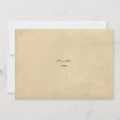 Douche à thé nuptiale, style vieille carte postale (Dos)