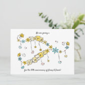 Douche Anniversaire d'or par invitation postale (Debout devant)