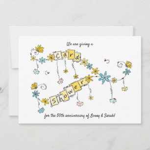 Douche Anniversaire d'or par invitation postale