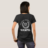 Douche argumenten kampioen t-shirt (Achterkant volledig)