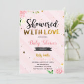 Douche avec amour nuptiale invitation douche (Debout devant)