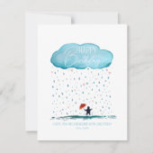 Douche avec Love Anniversaire Carte de vacances (Devant)